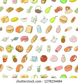 Various images set. Background for printing, design, web. Usable as icons. Seamless. Colored.