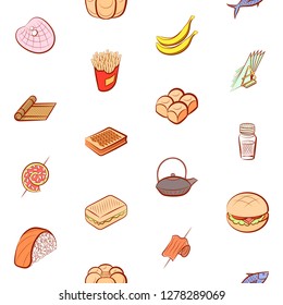 Various images set. Background for printing, design, web. Usable as icons. Seamless. Colored.
