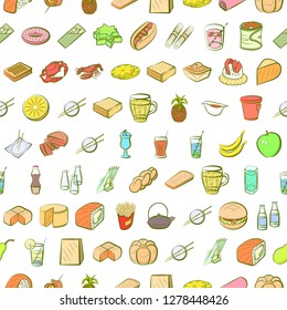 Various images set. Background for printing, design, web. Usable as icons. Seamless. Colored.