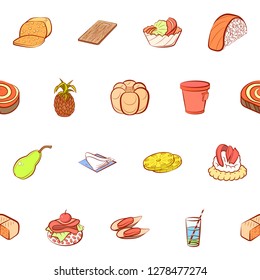 Various images set. Background for printing, design, web. Usable as icons. Seamless. Colored.