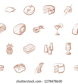 Various images set. Background for printing, design, web. Usable as icons. Seamless. Binary color.