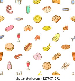 Various images set. Background for printing, design, web. Usable as icons. Seamless. Colored.