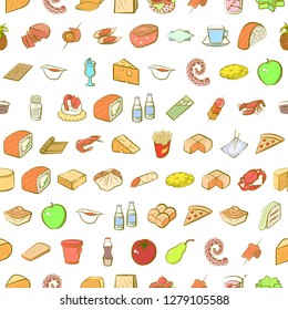 Various images set. Background for printing, design, web. Usable as icons. Seamless. Colored.