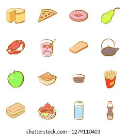 Various images set. Background for printing, design, web. Usable as icons. Colored.