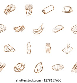 Various images set. Background for printing, design, web. Usable as icons. Seamless. Binary color.