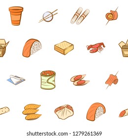 Various images set. Background for printing, design, web. Usable as icons. Seamless. Colored.