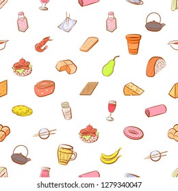Various images set. Background for printing, design, web. Usable as icons. Seamless. Colored.