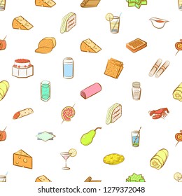 Various images set. Background for printing, design, web. Usable as icons. Seamless. Colored.