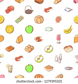 Various images set. Background for printing, design, web. Usable as icons. Seamless. Colored.