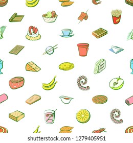 Various images set. Background for printing, design, web. Usable as icons. Seamless. Colored.
