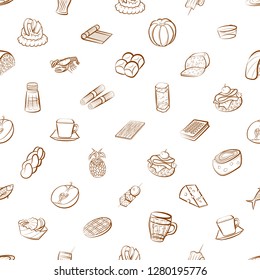 Various images set. Background for printing, design, web. Usable as icons. Seamless. Binary color.