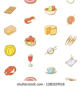 Various images set. Background for printing, design, web. Usable as icons. Seamless. Colored.