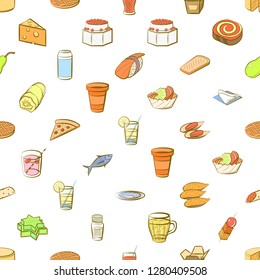Various images set. Background for printing, design, web. Usable as icons. Seamless. Colored.