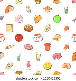 Various images set. Background for printing, design, web. Usable as icons. Seamless. Colored.