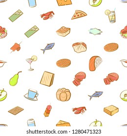 Various images set. Background for printing, design, web. Usable as icons. Seamless. Colored.