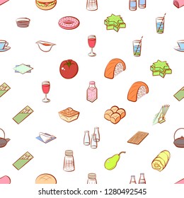 Various images set. Background for printing, design, web. Usable as icons. Seamless. Colored.