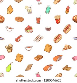 Various images set. Background for printing, design, web. Usable as icons. Seamless. Colored.