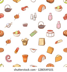 Various images set. Background for printing, design, web. Usable as icons. Seamless. Colored.
