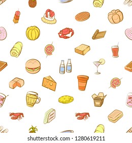 Various images set. Background for printing, design, web. Usable as icons. Seamless. Colored.