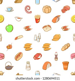Various images set. Background for printing, design, web. Usable as icons. Seamless. Colored.