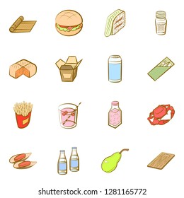 Various images set. Background for printing, design, web. Usable as icons. Colored.