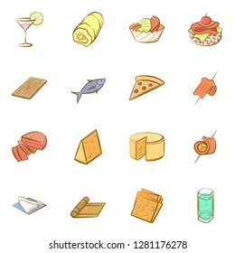 Various images set. Background for printing, design, web. Usable as icons. Colored.