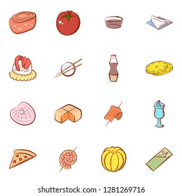Various images set. Background for printing, design, web. Usable as icons. Colored.