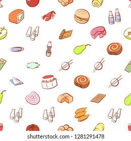 Various images set. Background for printing, design, web. Usable as icons. Seamless. Colored.