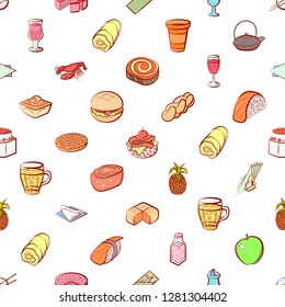 Various images set. Background for printing, design, web. Usable as icons. Seamless. Colored.