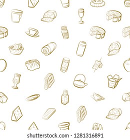 Various images set. Background for printing, design, web. Usable as icons. Seamless. Binary color.
