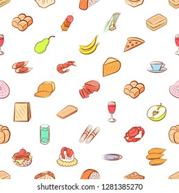 Various images set. Background for printing, design, web. Usable as icons. Seamless. Colored.