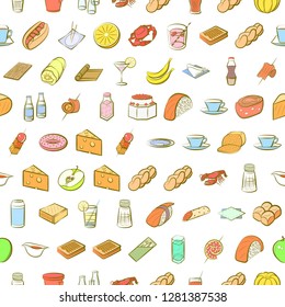 Various images set. Background for printing, design, web. Usable as icons. Seamless. Colored.