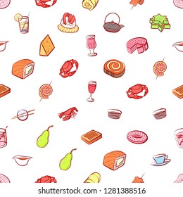 Various images set. Background for printing, design, web. Usable as icons. Seamless. Colored.