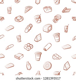 Various images set. Background for printing, design, web. Usable as icons. Seamless. Binary color.