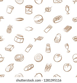 Various images set. Background for printing, design, web. Usable as icons. Seamless. Binary color.