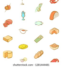 Various images set. Background for printing, design, web. Usable as icons. Seamless. Colored.