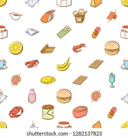 Various images set. Background for printing, design, web. Usable as icons. Seamless. Colored.
