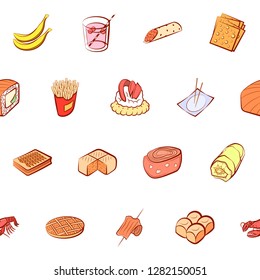 Various images set. Background for printing, design, web. Usable as icons. Seamless. Colored.
