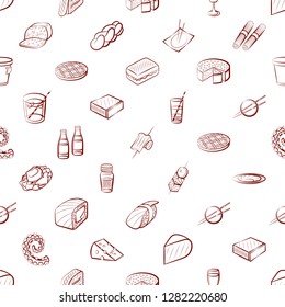 Various images set. Background for printing, design, web. Usable as icons. Seamless. Binary color.