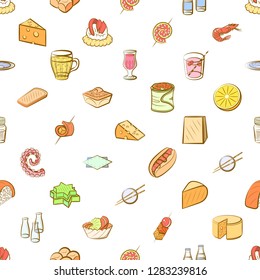 Various images set. Background for printing, design, web. Usable as icons. Seamless. Colored.