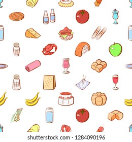 Various images set. Background for printing, design, web. Usable as icons. Seamless. Colored.