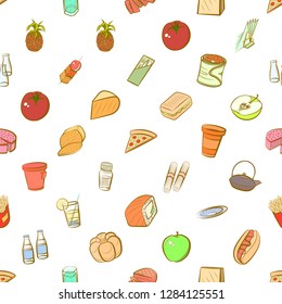 Various images set. Background for printing, design, web. Usable as icons. Seamless. Colored.