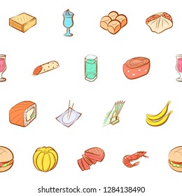 Various images set. Background for printing, design, web. Usable as icons. Seamless. Colored.