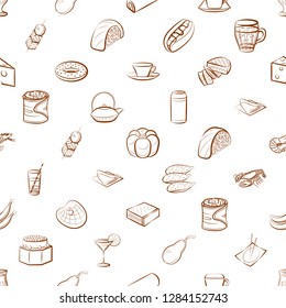 Various images set. Background for printing, design, web. Usable as icons. Seamless. Binary color.