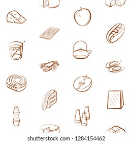 Various images set. Background for printing, design, web. Usable as icons. Seamless. Binary color.