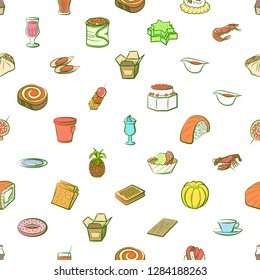 Various images set. Background for printing, design, web. Usable as icons. Seamless. Colored.