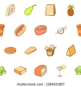 Various images set. Background for printing, design, web. Usable as icons. Seamless. Colored.