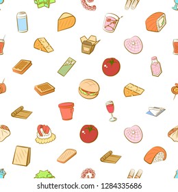 Various images set. Background for printing, design, web. Usable as icons. Seamless. Colored.
