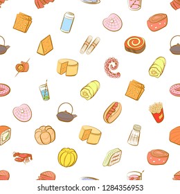 Various images set. Background for printing, design, web. Usable as icons. Seamless. Colored.