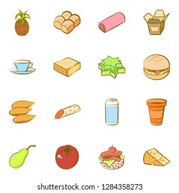 Various images set. Background for printing, design, web. Usable as icons. Colored.